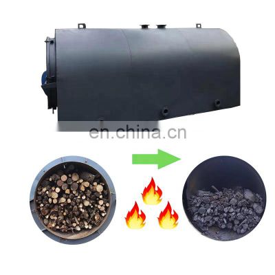 Bamboo coconut lump charcoal making machine Charcoal production horizontal airflow carbonization stove