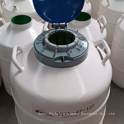 IVF lab canes cryo freeze specimenliquid nitrogen dewar 47 liters YDS-47/127 with 10 canisters