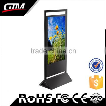 65" shop kiosk design floor stand display lcd touch screen all in one pc computer digital signage kiosk