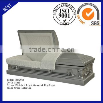 20H2044 funeral supply high quality cheap price coffin American steel casket