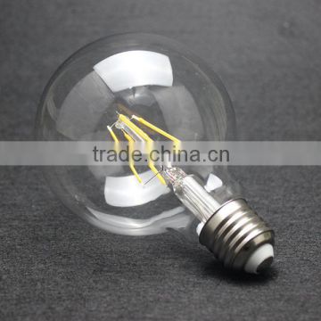 2016 New High Lumen E27 4W/6W/8W Glass Led Filament Bulb with 360Deg beam angle