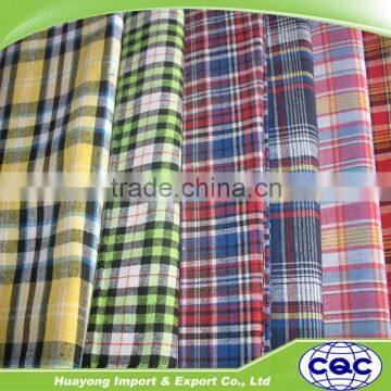 high quality 100 cotton checked design men shirts fabrics for shirting