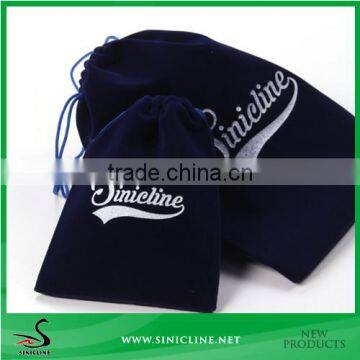 Sinicline custom velvet drawstring pouch bag