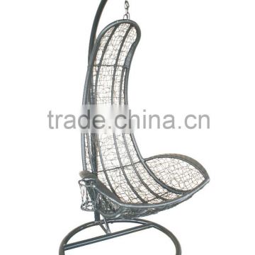 outdoor wicker hanging egg swing chair