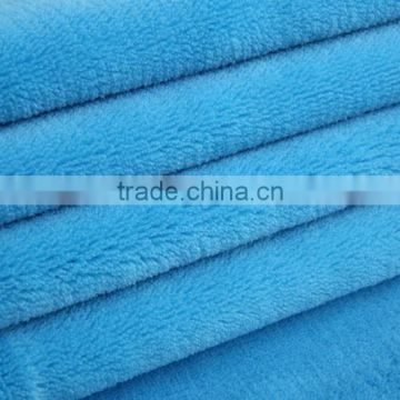 100% polyester knitting soft velvet coral fleece fabric long plush brush velvet home textile fabric sleeping wear velvet fabric
