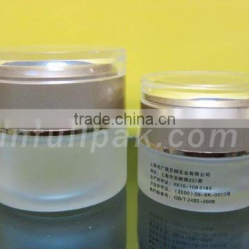 50g Frosted Glass Cream Jar