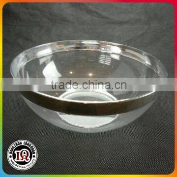 Sliver Edged Disposable Plastic Salad Bowl