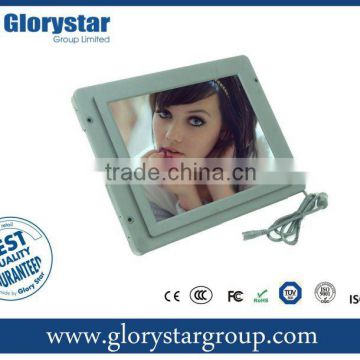 10" product advertising lcd tv display with open frame