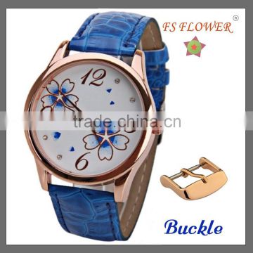 FS FLOWER - Rose Gold Color Cheap Girls Watch For Promotional Items