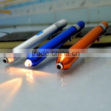 Pen type small Aluminum flashlight AAA torch for gift present UD09079