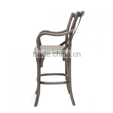 China manufacturer offer vintage wood chair french style dining bar chair
