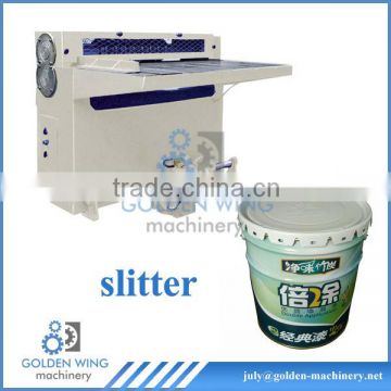 Gang Slitter metal Tinplate cutting machine used for coating bucket paint box production line