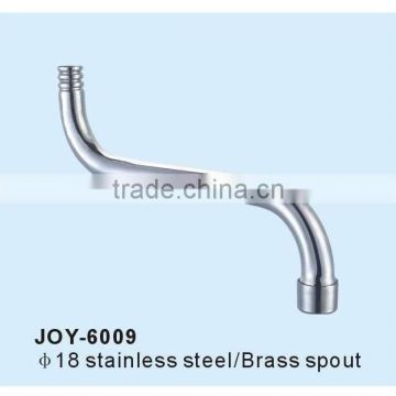 DIA18 round spout,stainless steel kitchen faucet spout,ss lavatory tap tube,sink mixer pipe