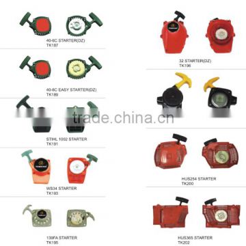 chain saw spare parts, chain saw starter,various starters