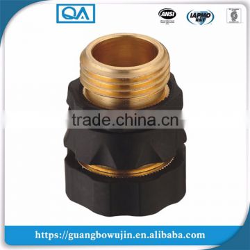 Rubber coated brass thread hose quick pipe coupling