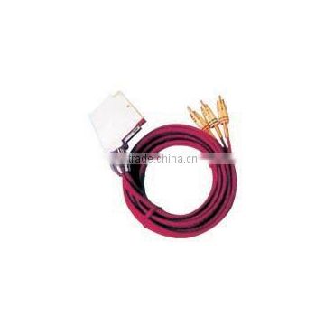 Scart male to 3RCA male cable