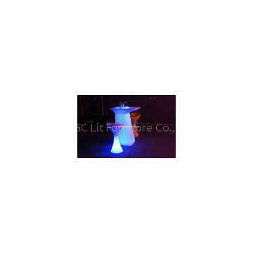 Glowing PE LED Cocktail Table Remote Control In GRB / Blue Lighting