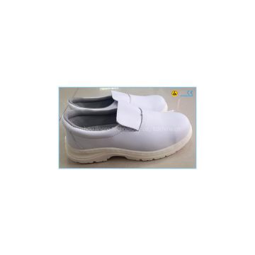 white color microfiber leather upper PU outsole white lab shoes
