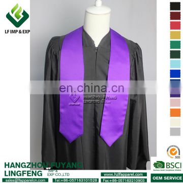 Printed Purple Graduation Stole
