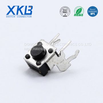 Hot sale China XKB Tact Switch Pin Type 6.0x6.0 Side Operation With Bracket, Strength Can Be Customized
