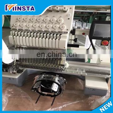 Newest Small Single Head Computerized Embroidery Machine Cap / T-shirt Embroidery Machine