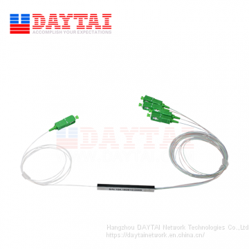 Passive FTTH Fiber Optical Cable Mini 1x4 PLC Splitter