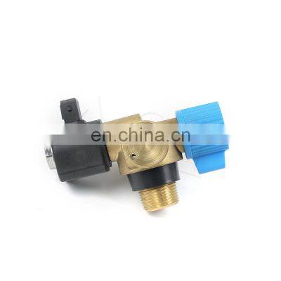 ACT gas cylinder valve with solenoid electronic gas cylinder valve