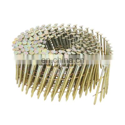 16 Degree Coil Roofing Nails Stainless Steel Nail For Pallets