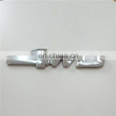 Custom ABS Nameplates Truck 3D Lettering Badges 4WD Car Emblem Sticker