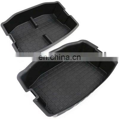 Car Refitting Decoration Interior Accessories Rear Trunk Double Storage Box For Tesla Model 3