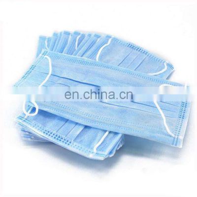 Security Safety Nonwoven Face Mask Full Protective 3ply Face Mask Food Industry Disposable Mask