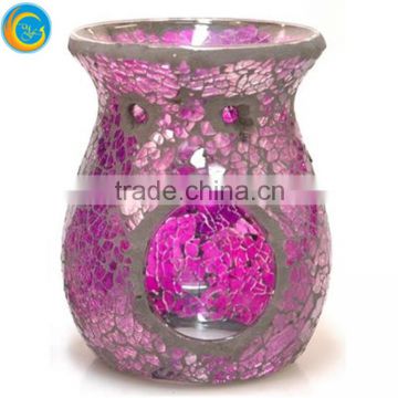 glass shaped lamp candle holder glass oil burner warmer for wedding