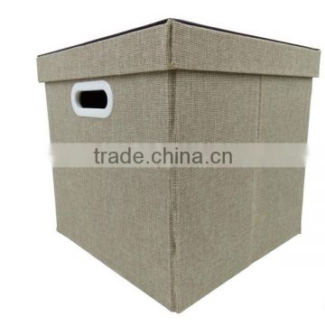 Home Supplies Foldable Square Linen Storage Box
