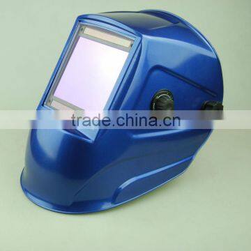 Auto dimming solar grinding helmet