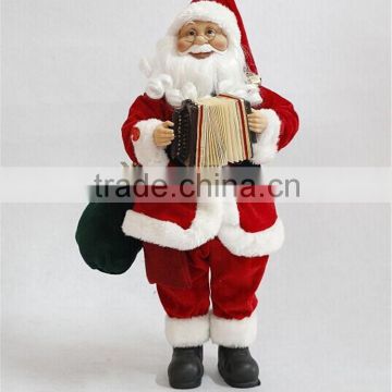 XM-SC012 18 inch traditional santa doll play the organ