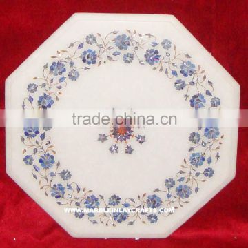 Inlay Marble Stone Table Top Pietra Dura Table Top