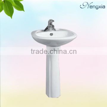 20 inch longxia standing pedestal basin with hollow pedest
