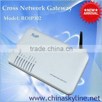 RoIP-302(Radio over IP) for voice communication like interphone/radio sip gateway cross-network gateway