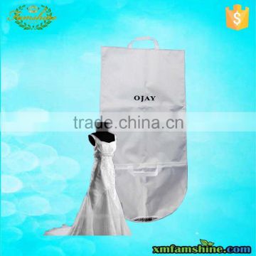 promotional white nonwoven wedding dress cover bag
