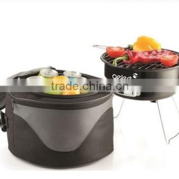 GELERT PORTABLE STEEL BBQ WITH COOLER BAG COMPACT CAMPING/FESTIVAL/PICNIC