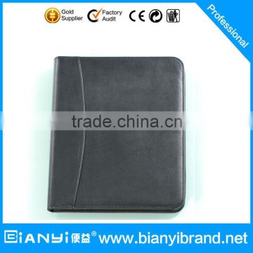 China supplier A4 leather compendium/PU portfolio/file folder