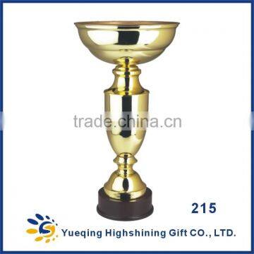 Big size high quality metal base 215 gold competitions award souvenir trophy cup