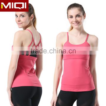 Custom Fitness Sportswear Hot selling Breathable Sexy Yoga Mesh Tank Tops For Women 2016