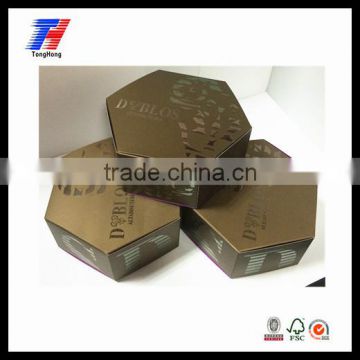 manufacturer popular style custom matt black cardboard box with silk screen printing spot UV