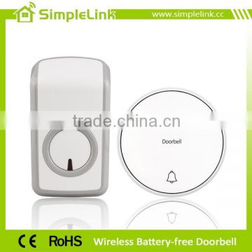 China factory battery-free smart wireless doorbell