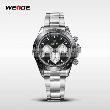WEIDE WH3309 2014 Luxury Brand Men Male Clock Men Full Steel Watch Quartz Movement Diver 30 Meters Water Resistant Army Relogio