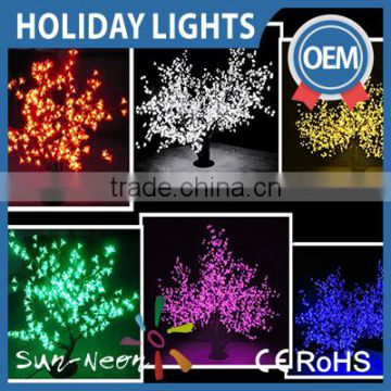 Small Led Cherry Blossom Tree Lights Holiday Ornament Outdoor Lighting
