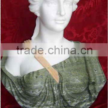 SKY-CH16 polished marble lady bust statues