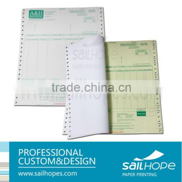 China printing sanlian goods receiving report form duplicate customization