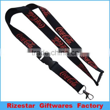 Cheaper printing polyester mobile phone lanyard for promotion gift